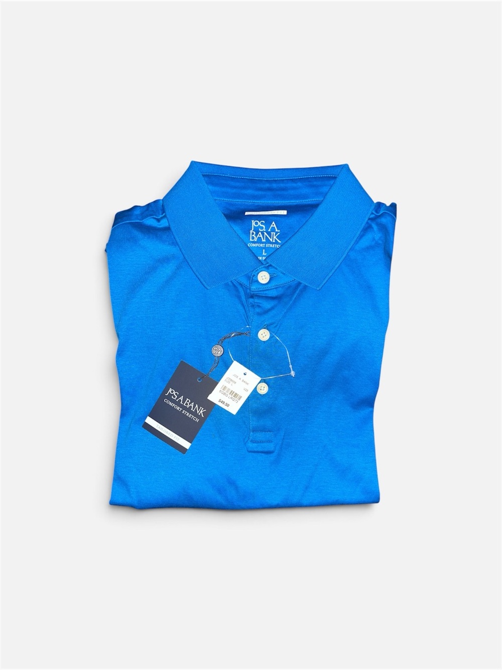 Jos. A. Bank Men's Blue Short-Sleeve Polo